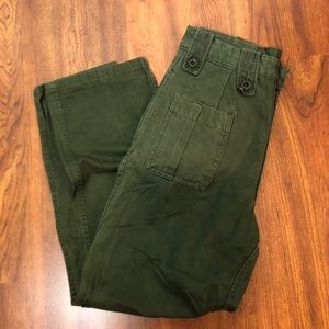 Olive green utility pant